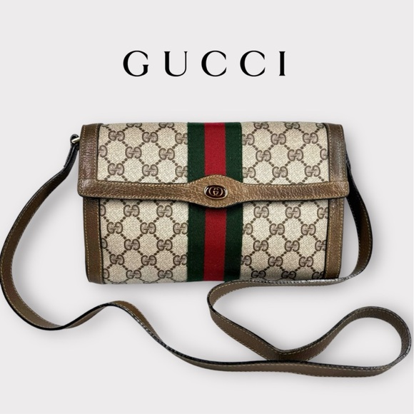 Gucci Handbags - Gucci Ophidia Supreme GG Monogram Supreme Clutch Crossbody bag